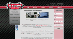 Desktop Screenshot of beamtrailersales.com